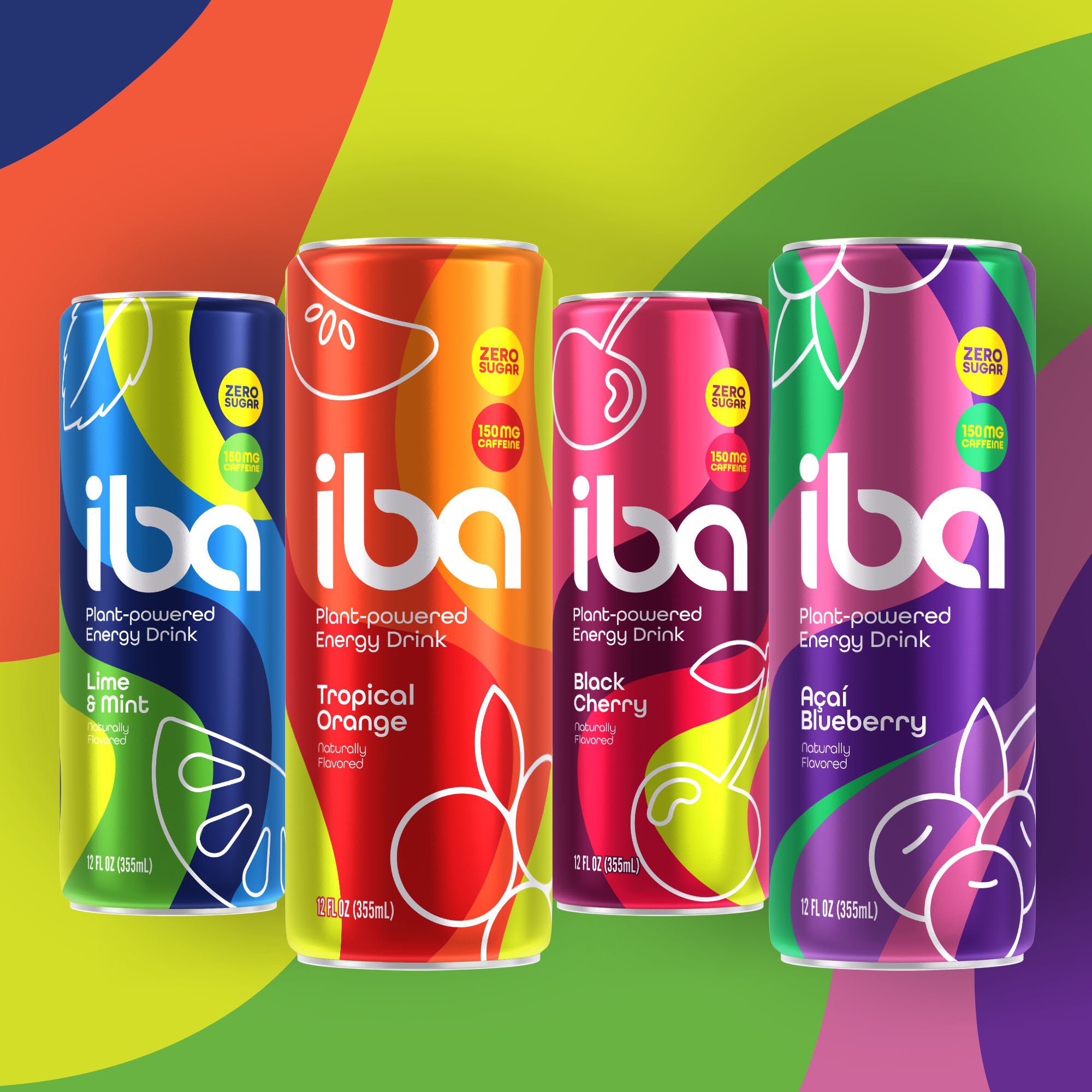 iba Energy Drink - Variety Pack 12 Pack (4 flavors)